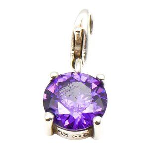 THOMAS SABO Amethyst Sterling Silver February Birthday Charm Pendant